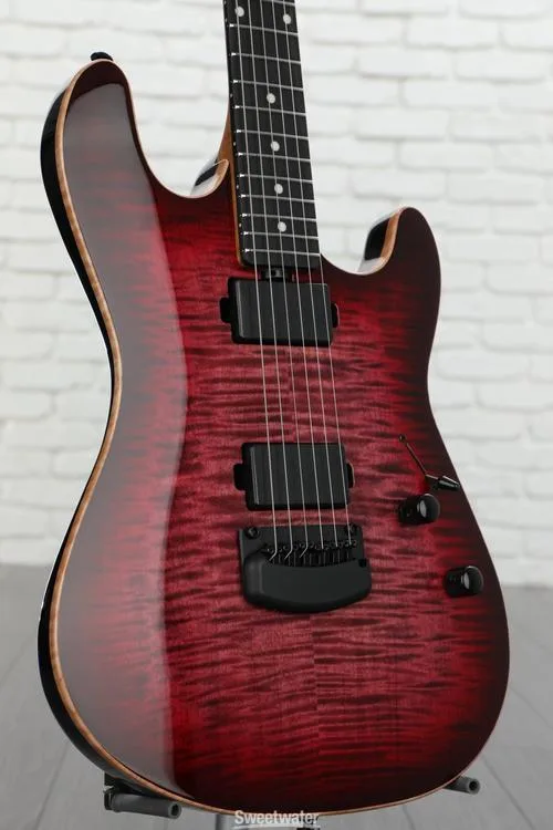  Ernie Ball Music Man Sabre HT Electric Guitar - Raspberry Burst