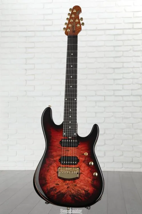  Ernie Ball Music Man Jason Richardson Signature Cutlass HH 7-String Electric Guitar - Rorschach Red