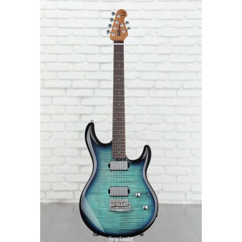  Ernie Ball Music Man Steve Lukather L4 Maple Top Electric Guitar - Blue Flame