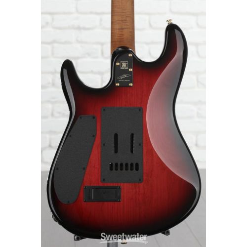  Ernie Ball Music Man Jason Richardson Signature Cutlass HH Electric Guitar - Rorschach Red