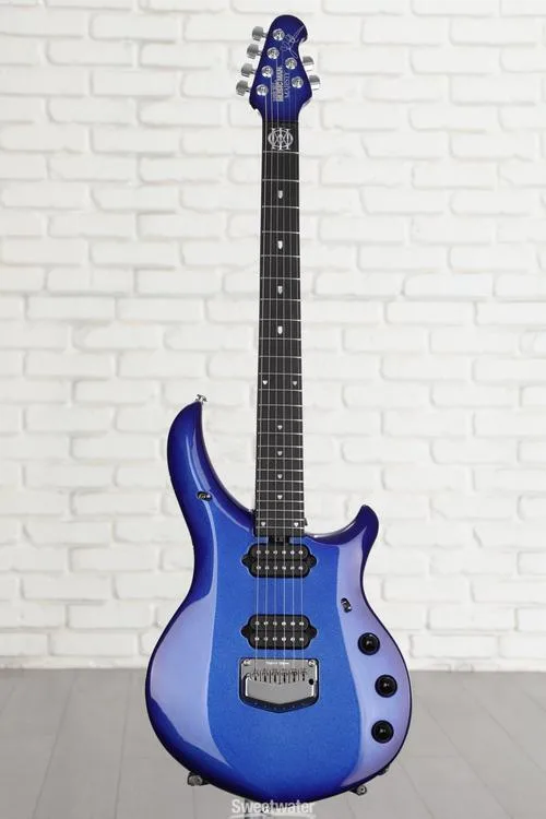  Ernie Ball Music Man John Petrucci Signature Majesty Electric Guitar - Pacific Blue Sparkle, Sweetwater Exclusive