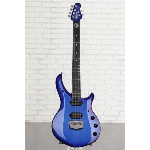  Ernie Ball Music Man John Petrucci Signature Majesty Electric Guitar - Pacific Blue Sparkle, Sweetwater Exclusive