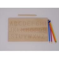 EruditeMonkeysCo Little Monkeys Small Letter & Capital Letter Reversible Alphabet Tracing Board Educative Toy