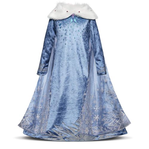  EsTong Girls Snow Princess Fancy Cosplay Dress Winter Toddlers Halloween Costume Party Dress Up