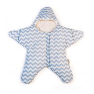 EsTong Newborn Baby Cotton Starfish Bunting Sleepsack Wearable Blanket Swaddle Stroller Wrap Sleeping Bag Blue