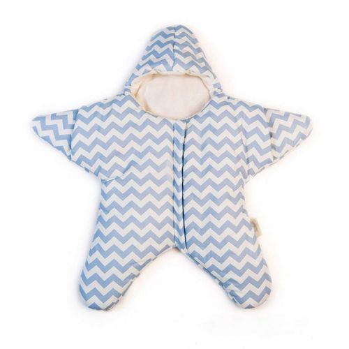  EsTong Newborn Baby Cotton Starfish Bunting Sleepsack Wearable Blanket Swaddle Stroller Wrap Sleeping Bag Blue