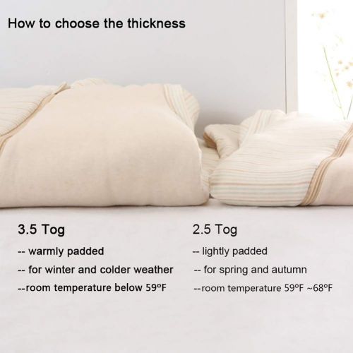  EsTong Unisex Baby Sleep Bag Wearable Blanket Cotton Sleeping Bag Long Sleeve Nest Nightgowns Rabbit/3.5 Tog M/1-2 Years