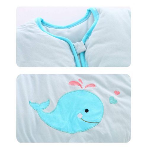  EsTong Unisex Baby Detachable Sleeves Sleep Bag Cartoon Whale Wearable Blanket Cotton Nest Nightgowns Sleeping Bag