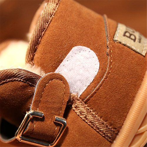  EsTong Toddler Baby Boy Girl Thick Winter Outdoor Snow Boots Anti-Slip Fur Lined Booties