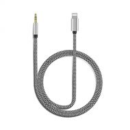 Aux Cord for iPhone, Apple MFi Certified esbeecables Lightning to 3.5mm Nylon Braided Audio Stereo Cable for iPhone 13 12 11 XS XR X 8 7 6 iPad iPod to Car Home Stereo Speaker Head