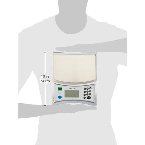  [아마존핫딜][아마존 핫딜] [가격문의]Escali Pana V136 Large Volume Measuring Kitchen/Baking/Cooking Scale, Preprogrammed with Over 500 Ingredients, LCD Digital Display, 13lb Capacity, Universal, Stainless