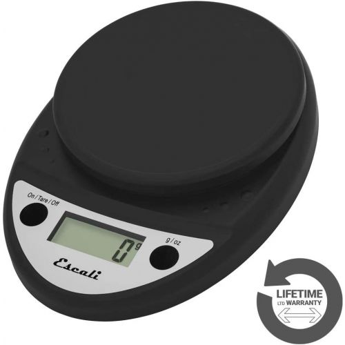  Escali Primo P115CH Precision Kitchen Food Scale for Baking and Cooking, Lightweight and Durable Design, LCD Digital Display, Black: Digital Kitchen Scales: Kitchen & Dining