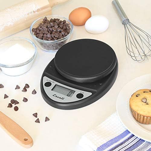  Escali Primo P115CH Precision Kitchen Food Scale for Baking and Cooking, Lightweight and Durable Design, LCD Digital Display, Black: Digital Kitchen Scales: Kitchen & Dining