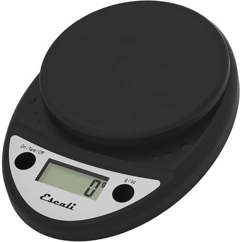  Escali Primo P115CH Precision Kitchen Food Scale for Baking and Cooking, Lightweight and Durable Design, LCD Digital Display, Black: Digital Kitchen Scales: Kitchen & Dining