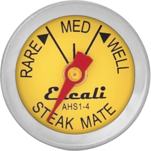  Escali AHS1-4 Easy Read Mini Steak Thermometer Set, Dial Reads Rare, Medium & Well, Dishwasher Safe, Silver: Kitchen & Dining