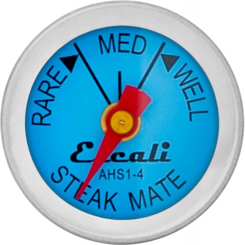  Escali AHS1-4 Easy Read Mini Steak Thermometer Set, Dial Reads Rare, Medium & Well, Dishwasher Safe, Silver: Kitchen & Dining