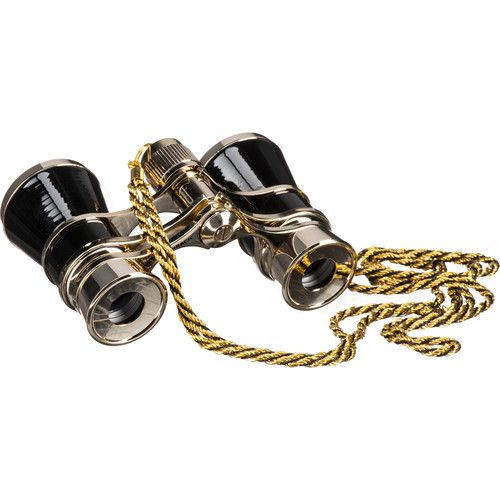  Eschenbach Optik 3x25 Glamour Opera Glasses (Black and Gold)