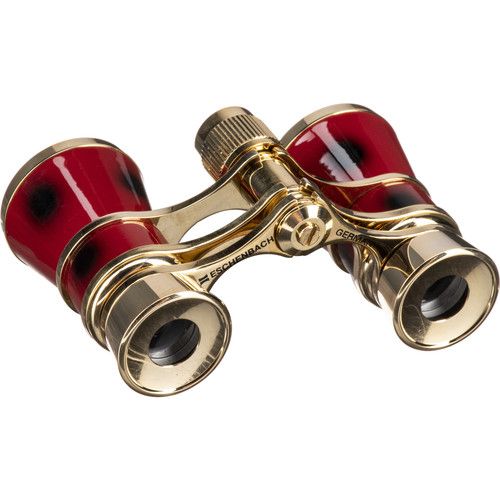  Eschenbach Optik 3x25 Glamour Opera Glasses (Burgundy Red)