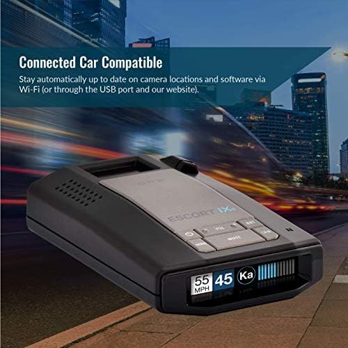  [아마존베스트]Escort ESCORT iXc Extended Range Wi-Fi Laser Radar Detector w/Auto Learn Protection & Voice Alerts