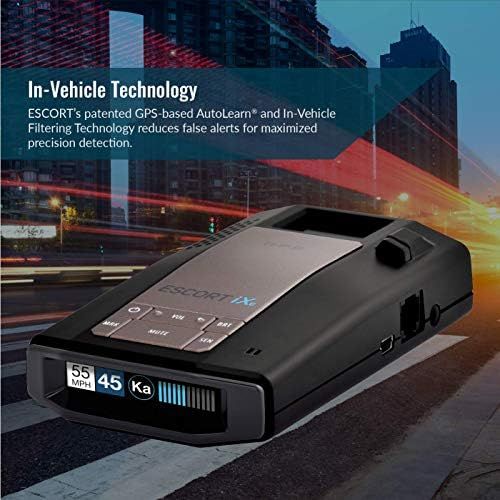  [아마존베스트]Escort ESCORT iXc Extended Range Wi-Fi Laser Radar Detector w/Auto Learn Protection & Voice Alerts