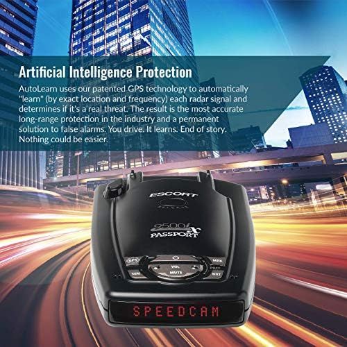  [아마존베스트]Escort Passport 9500iX Platinum Bundle Laser Radar Detector w/Smart Cord Included for Long Range Detection & Fewer False Alerts