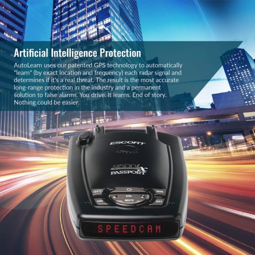  [아마존베스트]Escort Passport 9500iX Platinum Bundle Laser Radar Detector w/Smart Cord Included for Long Range Detection & Fewer False Alerts