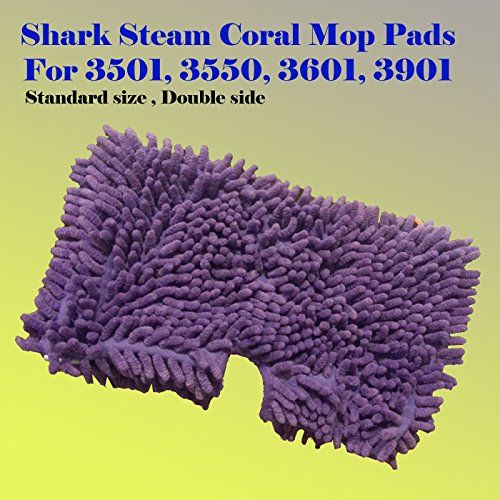  Eshoppercity ESC  Pack of 135 Coral Standard Size Steam Mop Replacement Pocket Pads For Shark S3501 S3601 S3901 S3801CO Rectangular P102C 12.5x7.5