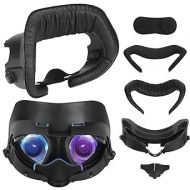 Esimen Widen Foam Face Covers & VR Facial Interface Compatible for Meta Quest 3 | Removable Facial Interface Frame Anti-Leakage Nose Pad & Lens Cover Breathable Ice Silk Cotton