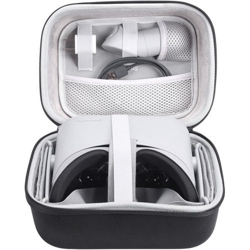  [아마존베스트]Esimen Hard Case for Oculus Go VR Virtual Reality Headset and Controllers Accessories Carry Bag Protective Storage Box (Black+Gray)