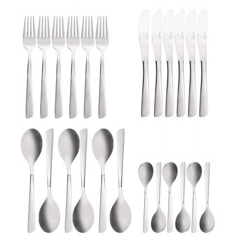  Esmeyer 811Jana Cutlery Set 24Pieces 18/10POLISHED in Gift BoxStainless Steel, Silver, 22X 24X 4cm