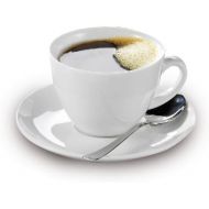 Esmeyer Kaffee-Tassen Bistro 0,20l mit Untertasse 12-teilig, Porzellan, Weiss, 31.5 x 18 x 12 cm