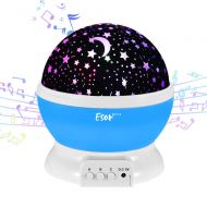 [Update]Esonstyle Musical Night Light,360 Rotating Star Lamp Baby Musical Lamp with Rechargeable...