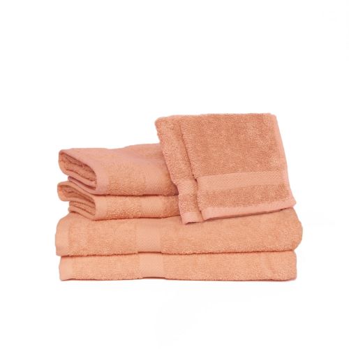  Espalma Deluxe Basics 6-Piece Solid Luxury Towel Set