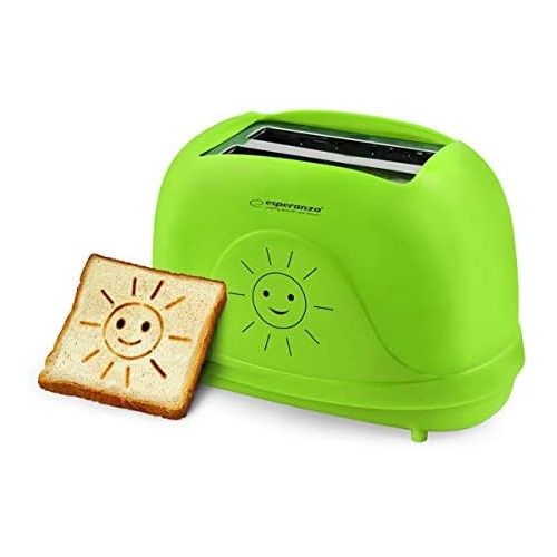  Esperanza EKT003 Toster Smiley, PC, Gruen