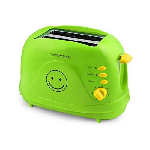  Esperanza EKT003 Toster Smiley, PC, Gruen