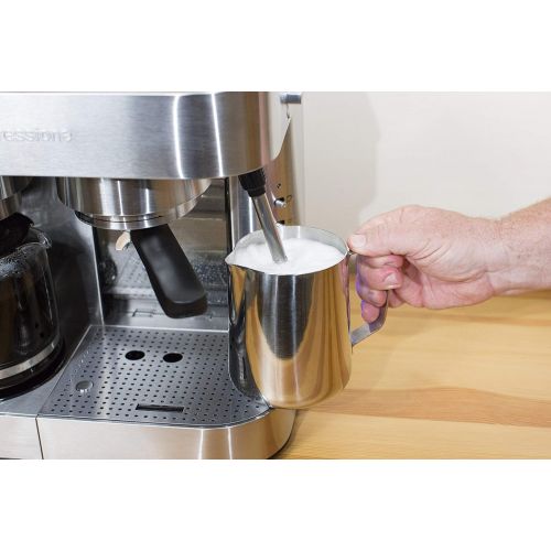  Espressione Stainless Steel Machine Espresso and Coffee Maker, 1.5 L