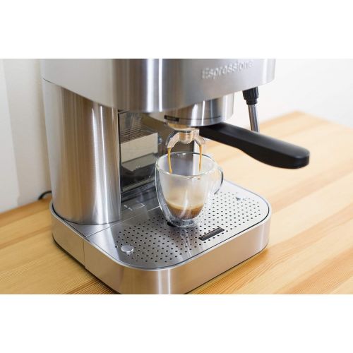  [아마존베스트]Espressione Stainless Steel Espresso Machine, 1.5 L