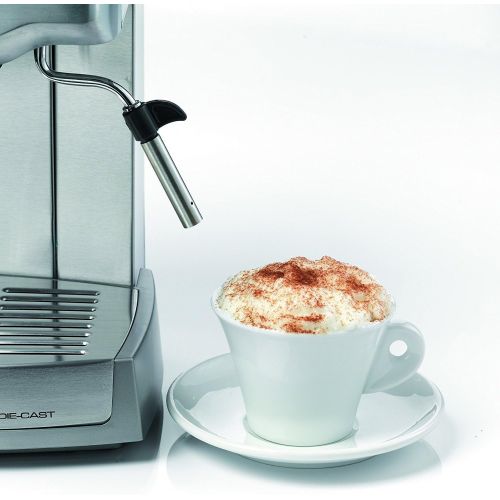  Espressione-Ariete (a company of DeLonghi Group) 1324 Cafe Minuetto Professional Die-Cast EspressoCappuccino Maker, Silver