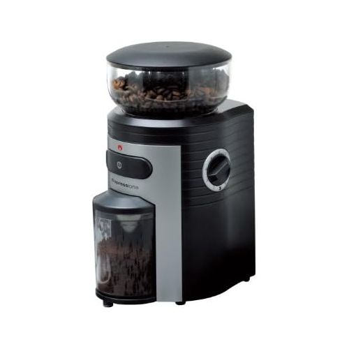  Espressione Professional Conical Burr Coffee Grinder, BlackSilver