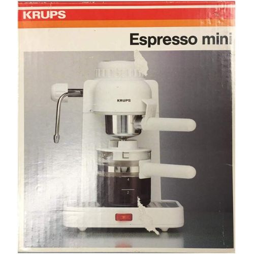  KRUPS Krups Espresso Mini 963 White Electric Cappuccino Espresso Coffee Maker Machine 800 Watts