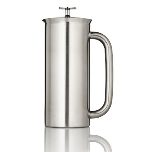  Espro ESPRO French Press P7, Kaffee Stempelkanne mit Thermofunktion, Coffee-Maker, Kaffeezubereiter, Edelstahl gebuerstet, 1 Liter