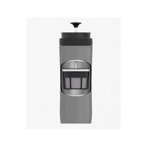  Espro ESPRO Reise-French Press Travel Press, Mini Coffee Maker mit Thermo-Funktion, Edelstahl, Kaffee, to go, 350ml, schwarz