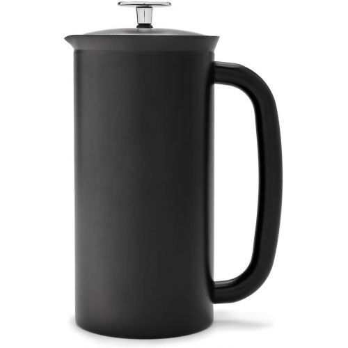  Espro French Press P7, Kaffee Stempelkanne, Coffee-Maker, Kaffeezubereiter, Rostfreier Stahl, Schwarz matt, 0,55 Liter