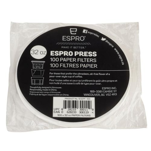  Espro ESPRO 16406 100 Papier-Filter, Weiss