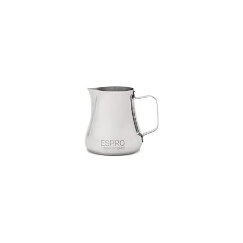  Espro ESPRO TOROID 2 Steaming Pitcher, Milchkannchen, einzigartige Form fuer den perfekten Milchschaum, polierter Edelstahl, 350ml