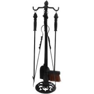 Esschert Design USA Esschert Design FF70B Fireplace Tool Stand with Four Tools