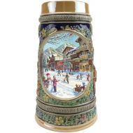 [아마존베스트]Essence of Europe Gifts E.H.G Beer Stein “Winter In Germany” Beer Mug by E.H.G (#1 in Collection of Four Steins) | .50 Liter