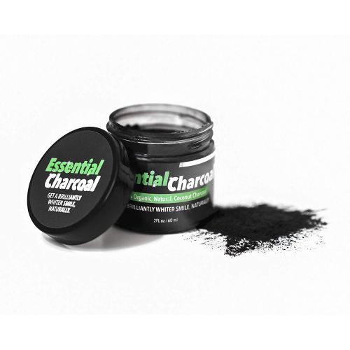  Essential Charcoal Activated Teeth Whitening Powder  100% Organic, Natural Coconut Charcoal