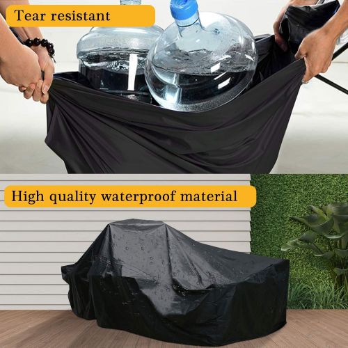  Essort garden furniture cover, tarpaulin protective cover, rain protection for garden furniture, garden tables, rectangular seating set, patio furniture, furniture sets, waterproof