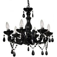 Established 98 20767 Beaded Chandelier, Black